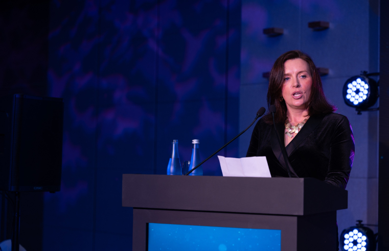 Rebecca Hickman, RoSPA's CEO, at RoSPA Dubai Awards 2024
